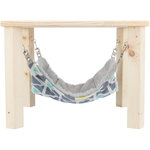 Sunny shelter/platform with hammock, 37 × 29 × 37 cm, multi coloured//grey