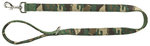 Premium leash, neoprene padded, L–XL: 1.00 m/25 mm, camouflage/forest