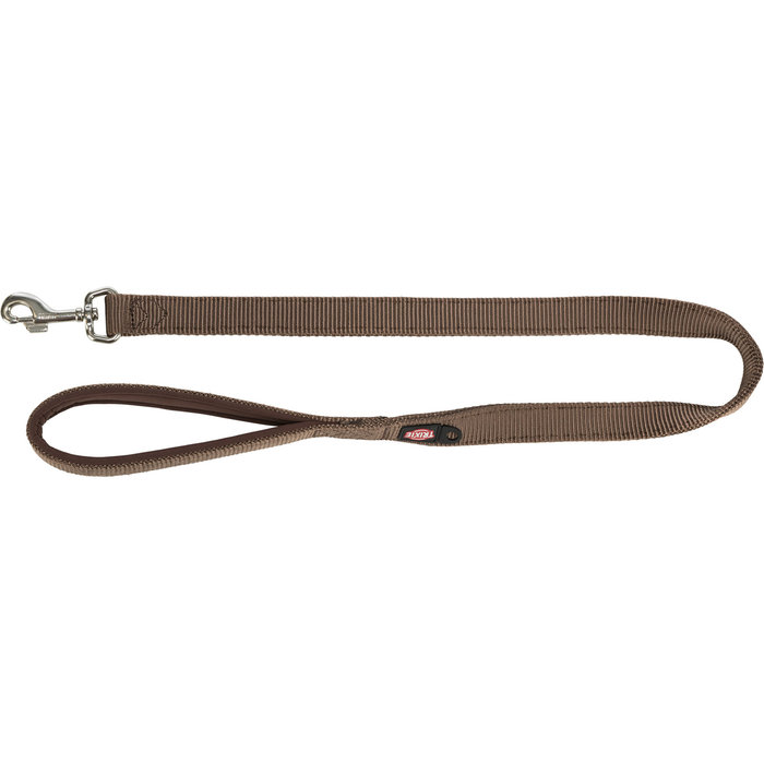 Premium leash, L–XL: 1.00 m/25 mm, hazelnut