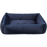 Romy bed, square, 105 × 85 cm, dark blue