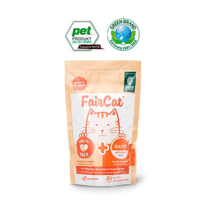 About Cat FairCat Happy,GREEN FOOD, 85g Pouch