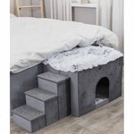 Cueva Harvey con escalones, 119 × 47 × 50 cm, Gris/Blanco