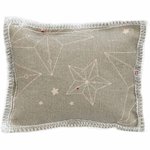 Almohada de Navidad, algodón, valeriana, 7 × 9 cm, beige/natural