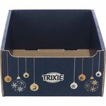 Caja expositora navideña de madera, 30,5 x 16 x 36 cm