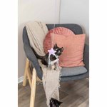 Junior playing rod with star, plush/wood, 40 cm