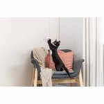 Junior playing rod with star, plush/wood, 40 cm