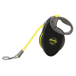 flexi NEON GIANT Cinta Enrollable, Cinta, XL, 8m, Negro Neón