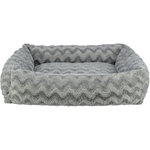 Cama Vital Loki, materiales reciclados, cuadrado, 100 × 70 cm, Gris