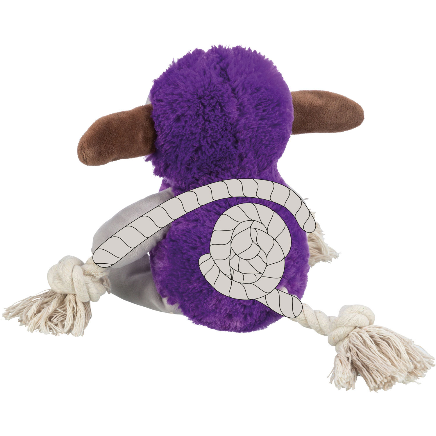 Monstruo, felpa, 32 cm, Lila