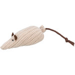 Ratón, tela, catnip, 12 cm