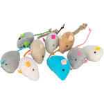 Ratón, felpa, catnip, 5 cm