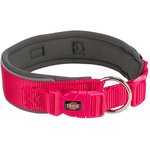 Premium Collar, extra ancho, extra ancho, S–M: 33–42 cm/35 mm, Fucsia