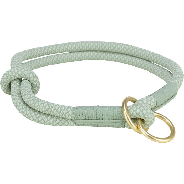 Soft Rope Collar de Educación, M: 45 cm/ø 10 mm, Salvia/Menta