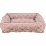 Cama Vital Loki, materiales reciclados, cuadrado, 80 × 60 cm, Rosa