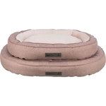 Cama Felicia, ovalada, 85 × 65 cm, rosa