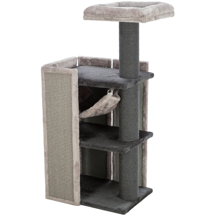 Poste Rascador para gatos Arianna, 52 × 112 × 40 cm, gris