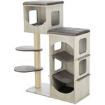 Poste Rascador para gatos Adriano, 78 × 118 × 38 cm, gris