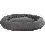 Cama Talia, ovalada, 120 × 95 cm, gris oscuro
