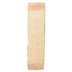 Scratching board with plush, 15 × 62 cm, natural/beige