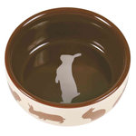 Ceramic bowl with motif, hamster, 80 ml/ø 8 cm