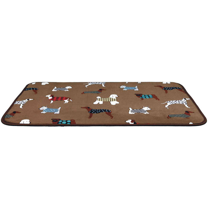 FunDogs lying mat, 70 × 50 cm, brown