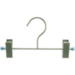 Percha doble, 23 × 11, 5 × 3 cm, plata