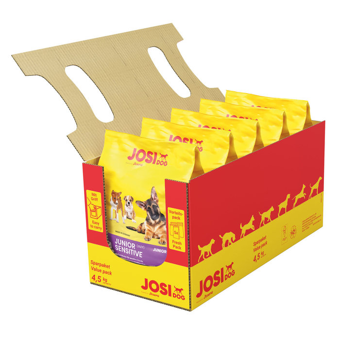 Saco Perro Junior Sensitive, JOSIDOG, 5x900 g