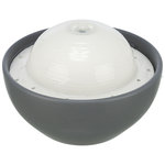 Vital Dome Drinker, ceramic, 1.5 l/20 × 10 × 20 cm, Grey/White