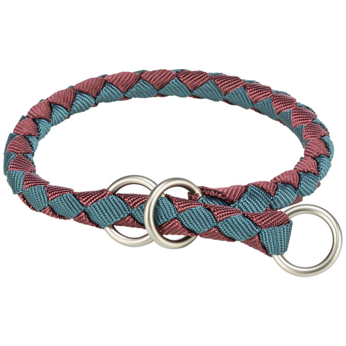 Collar de Entrenamiento Cavo, S, 30–36 cm/ø 12 mm, Sangría/Azul petróleo