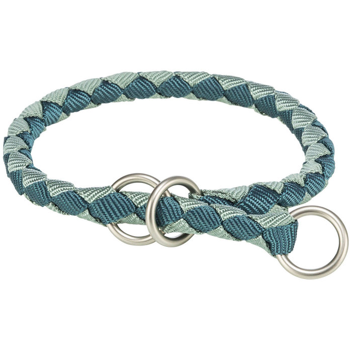 Collar de Entrenamiento Cavo, XS–S, 25–31 cm/ø 12 mm, Azul petróleo/Salvia