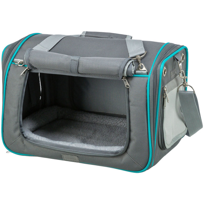 Caseta y transportín Vicky, 40 × 27 × 28 cm, Gris