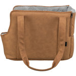 Bolsa Evelyn, 40 × 30 × 20 cm, Marrón/Gris