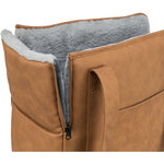 Bolsa Evelyn, 40 × 30 × 20 cm, Marrón/Gris