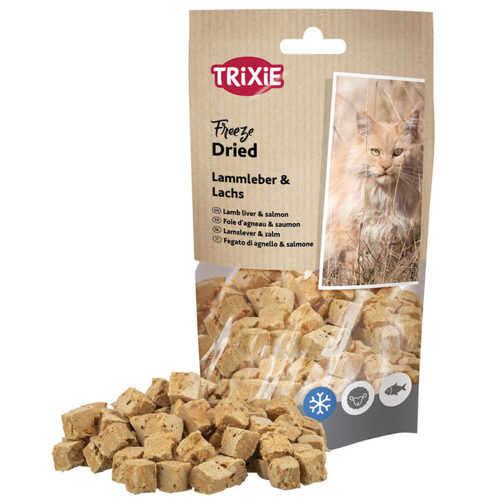 Freeze Dried hígado de cordero & salmón, 25 g