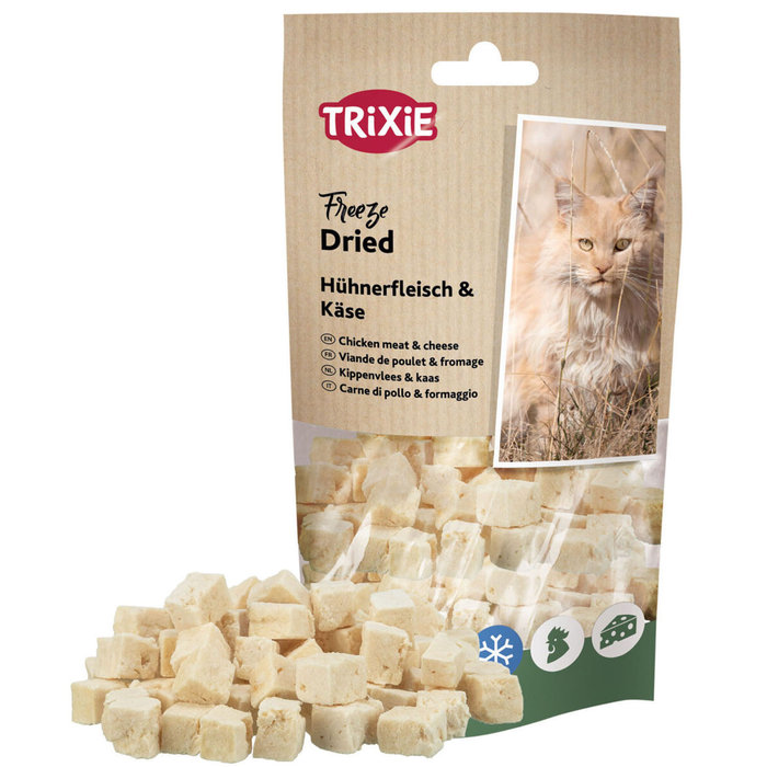 Freeze Dried carne de pollo & queso, 25 g