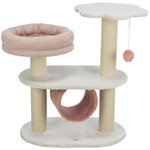 Poste Rascador Isabella, 70 cm, Blanco/Rosa