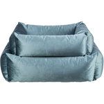 Cama Malia, 80 × 65 cm, Azul-Gris