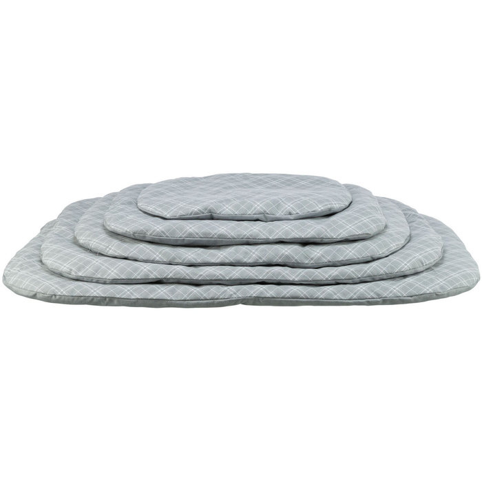 Cojín Jessie, 80 × 60 cm, Gris/Blanco