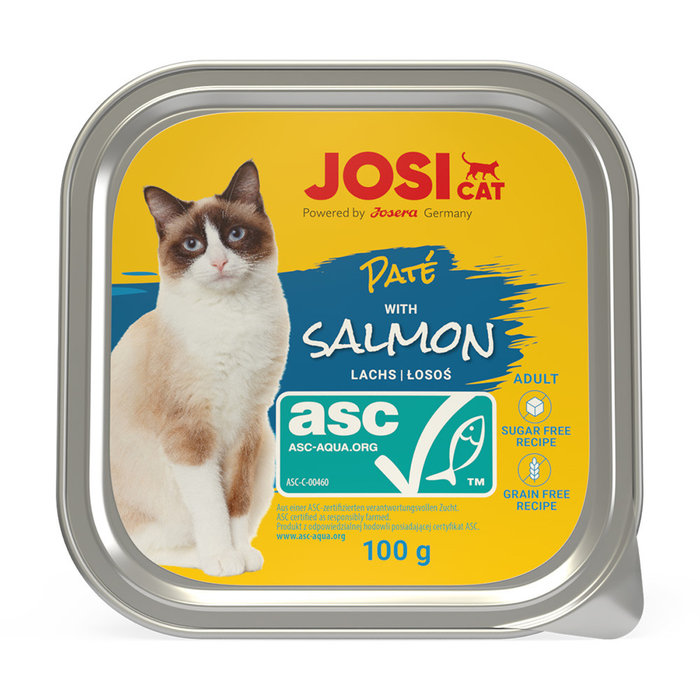 JosiCat Paté con Salmón ASC, 100 g