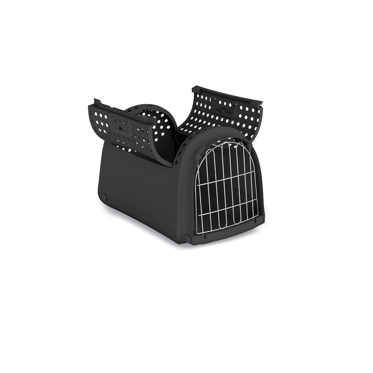 Transportín LINUS CABRIO, 50x32x34,5cm, Negro