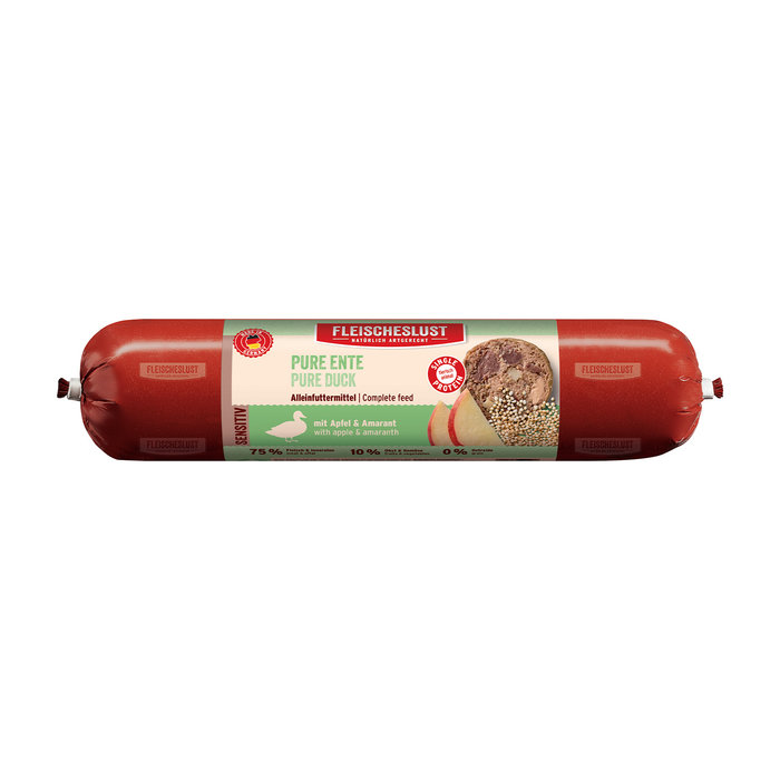 Salchicha de Pato Puro con manzana y amaranto, 800 g