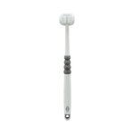 Cepillo de dientes, 18 cm, blanco/gris