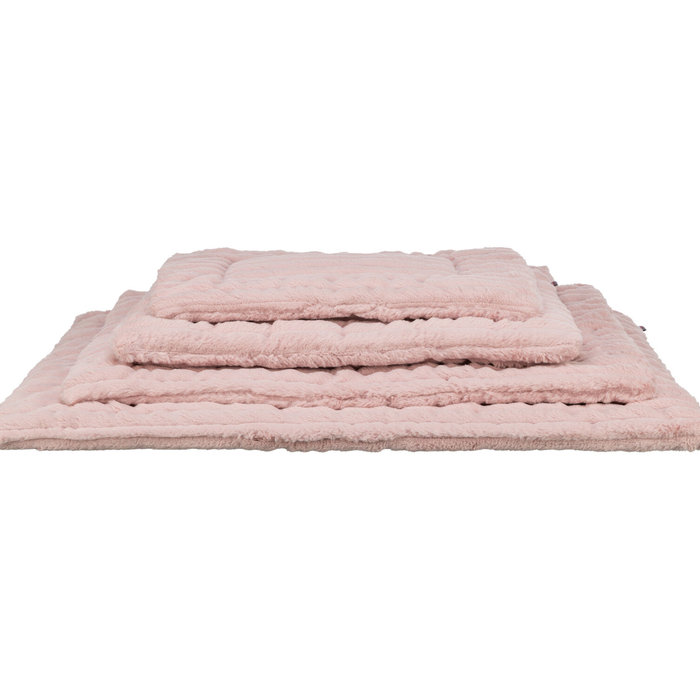 Colchoneta Lonni, felpa, 75 × 55 cm, rosa