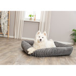 Cama Lonni, felpa, rectangular, 100 × 70 cm, gris