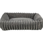 Cama Lonni, felpa, rectangular, 100 × 70 cm, gris