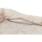 Cama Vital Lino, cuadrada, 110 × 75 cm, beige