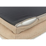 Cama Vital Lino, cuadrada, 110 × 75 cm, beige