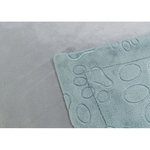 Manta Barry, felpa suave, 150 × 100 cm, azul/gris