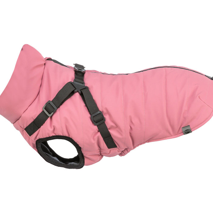 Pontis Reflect coat with harness, M: 45 cm, pink