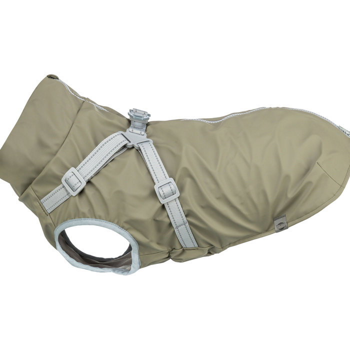 Pontis Rain coat with harness, M: 45 cm, olive gre